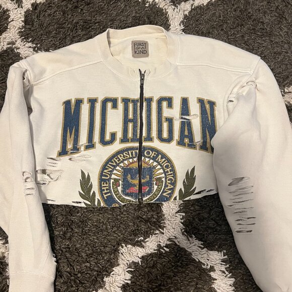 LF Cropped Michigan Sweatshirt - Picture 2 of 2